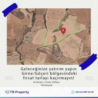 Investment Opportunity Field in the Girne Göçeri Region!