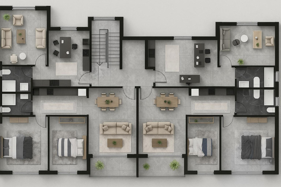 📌1+1 & 2+1 OFİS/KONUT APARTMAN PROJESİ-1