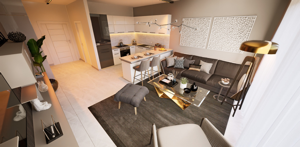 Luxury Studio and Studio Loft Apartments in Iskele Boğaz Area!-9