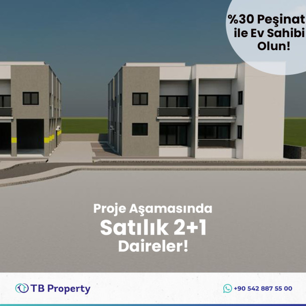 2+1 Apartments For Sale In The Project Phase In Gonyeli Region!-3
