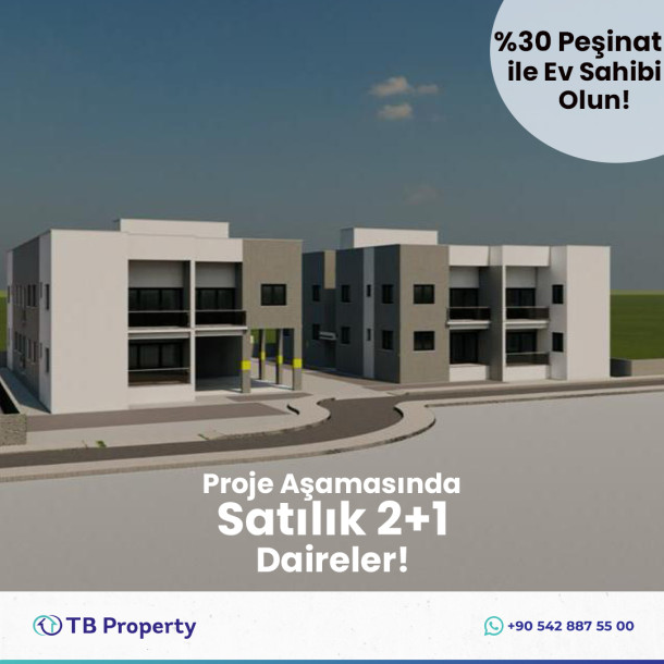 2+1 Apartments For Sale In The Project Phase In Gonyeli Region!-2