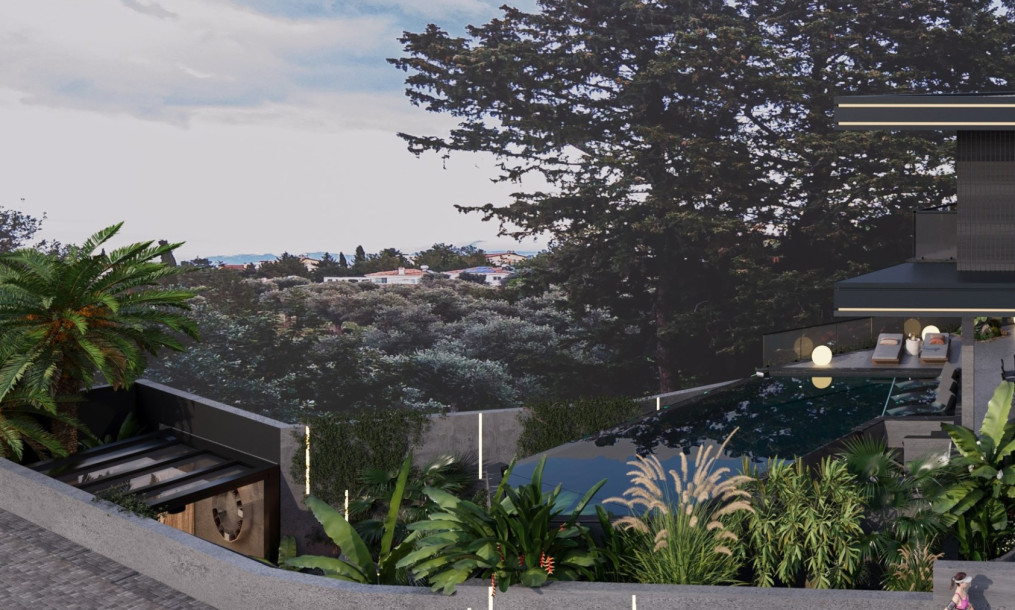 Satılık 4+1  Oyun odası , Sinema odası , özel fitness ve Sauna ,  terasta yaşam alanı Süper Lüks Villa – Girne Ozanköy–-2